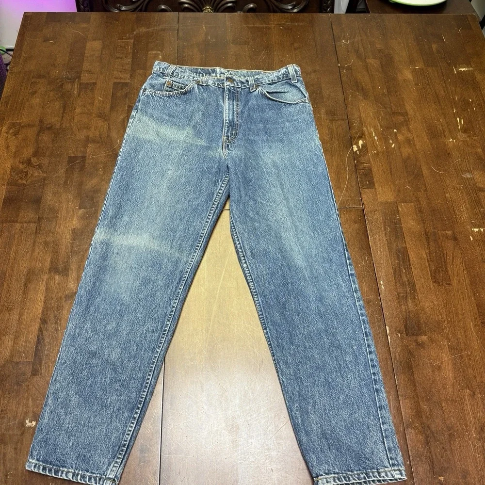 VTG Levi's 550 Relaxed Orange Tab 80s Jeans Fits 33x30 Faded Tapered USA 1986